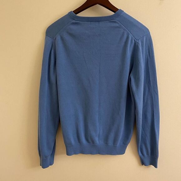 Brooks Brothers Blue Sweater Silk Cotton Blend Large - Picture 2 of 5